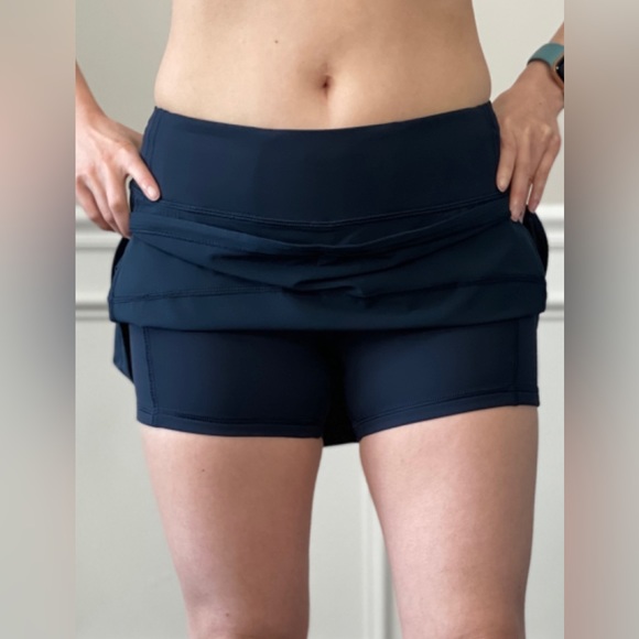 Lululemon - Pace Rival Mide-Rise Skirt -Size:6 Color: TRNV-Liner Inseam Is 3.5”. - Picture 5 of 6